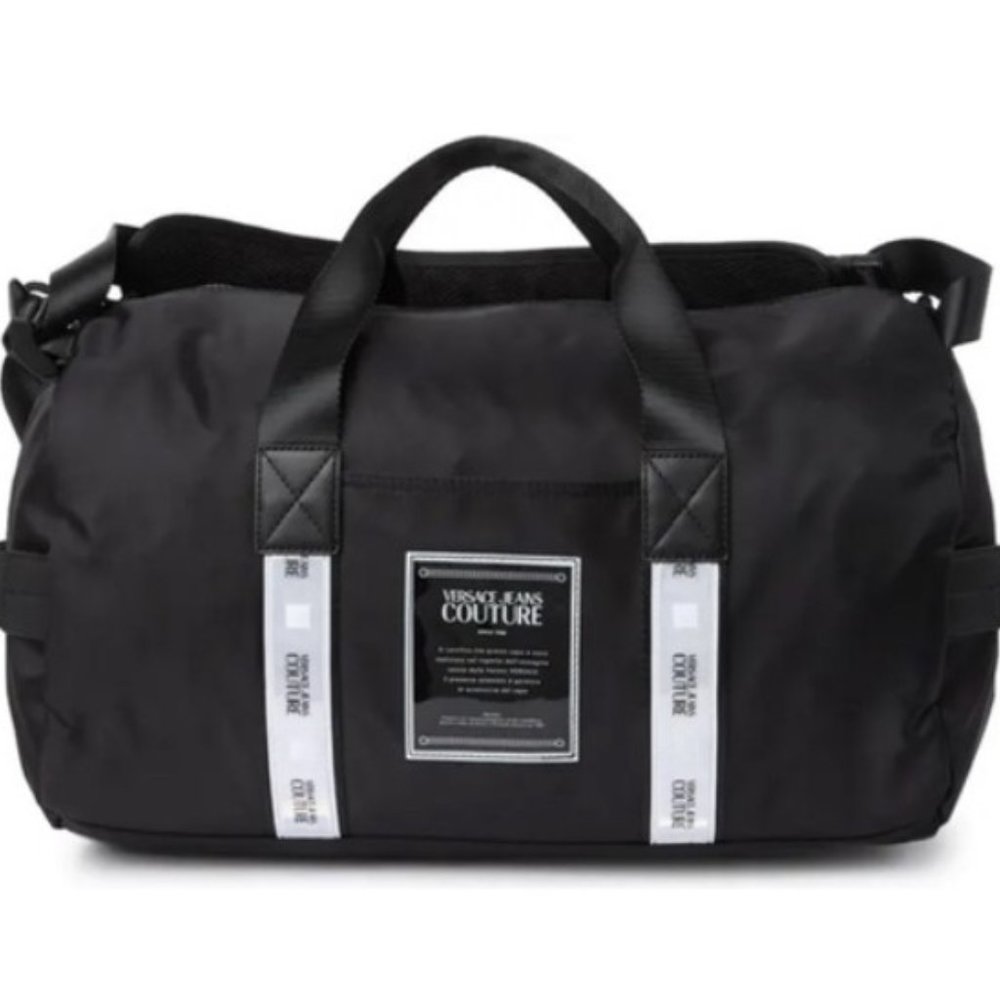 VERSACE Jeans Couture Travel Duffel Bag. Black. Tote. Travel. Bag. NWT.